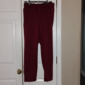 And1 red black blend fleece lined jogging sweat pants  Sz M
